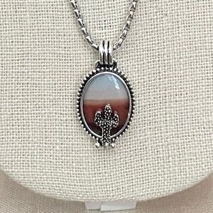 Saguaro Cactus Ombre Desert Necklace